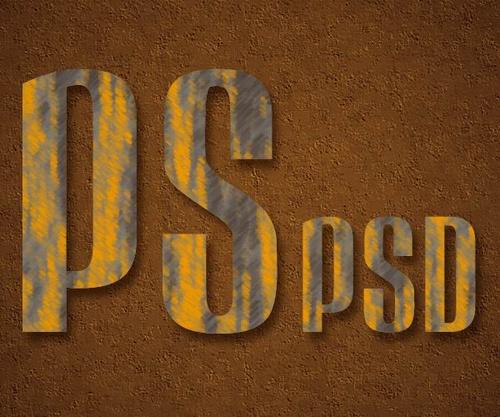 懷舊風用Photoshop制作木紋字體教程(2)