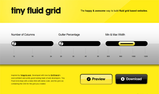 34 Extremely Useful Grid Systems for Web Designers tiny fluid grid